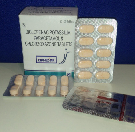 Diclofenac Paracetamol and Chlorzoxazone tablets 1